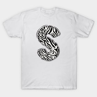 Zebra Letter S T-Shirt